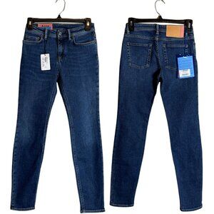 Acne Studios Climb Skinny Denim Jeans Womens 24 Blue Minimalist Quiet Luxury NWT